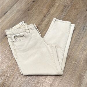 Christopher Blue Size 6  Off-White Jeans straight legs back pockets